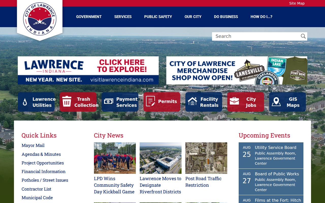 Lawrence residents directory official city context