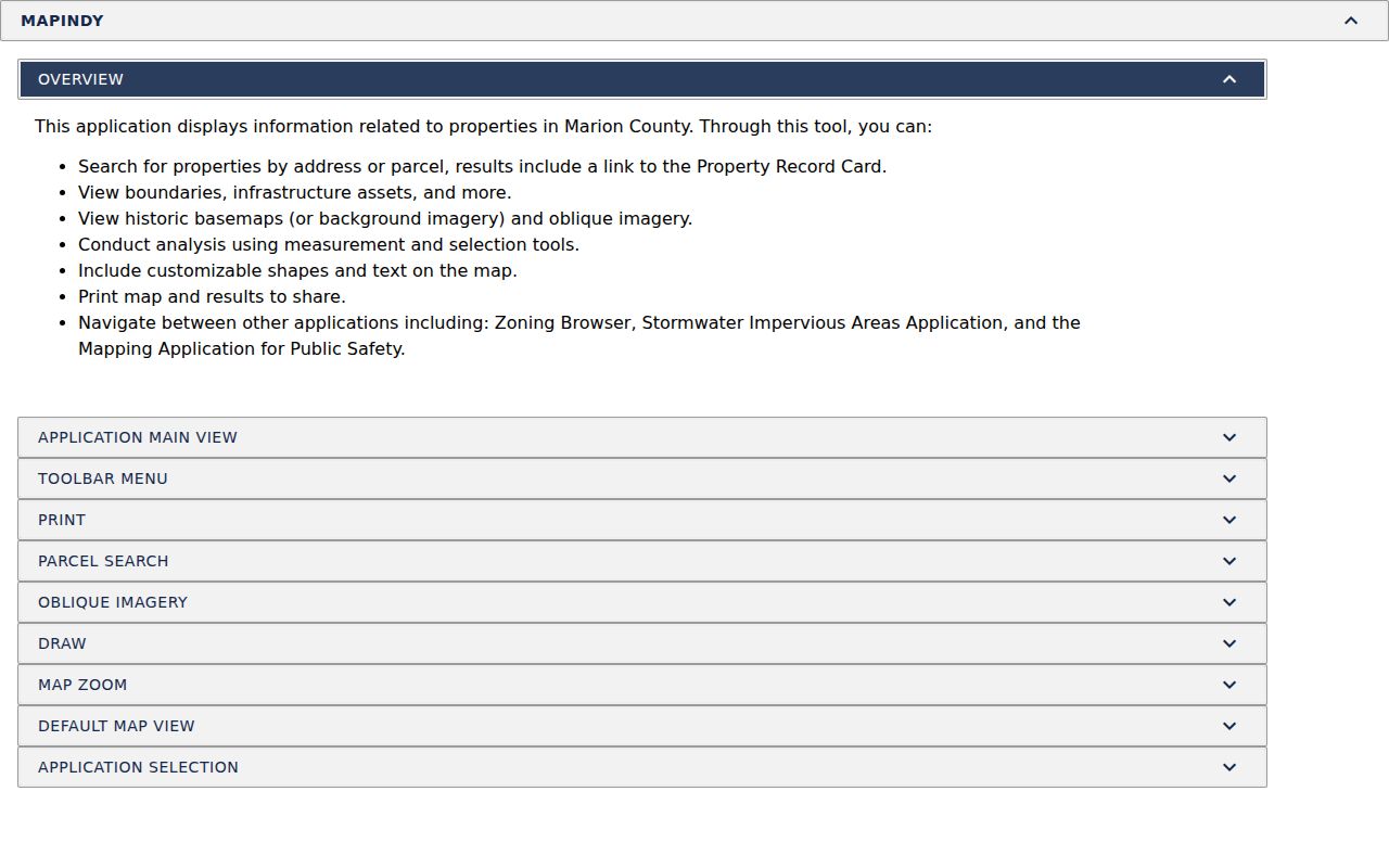 Lawrence street directory MapIndy address and layer help